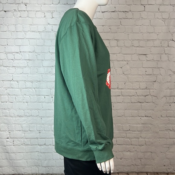 Mighty Fine Green Cherry Sweatshirt Plus Size 2X - Picture 4 of 6